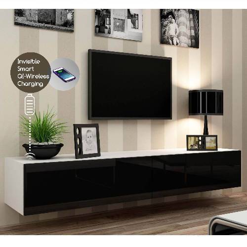 Smart Wireless Fast Charging Wall Mount TV Stand 2.0