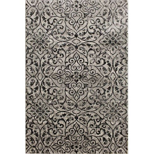 Central Oriental Milan Grigio Hollis Castle & Ebony Rug - 6'7 X 9'6" - 200cm X 289cm HOG-Home Office Garden online marketplace.