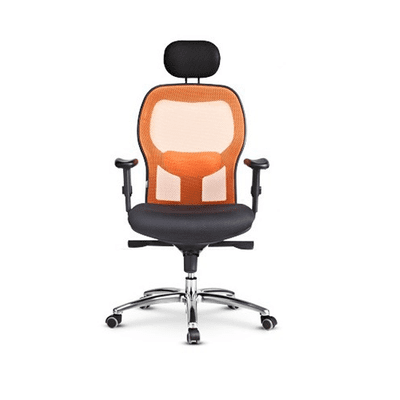 Soho Mesh Swivel Chair - Orange