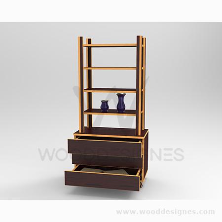 Solangé series Shelf (Red-brown and GBT)