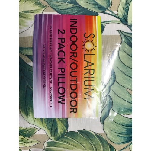 Solarium  2 Pack Pillow | Keturah Stripe Peacock | 20 In X 20 In