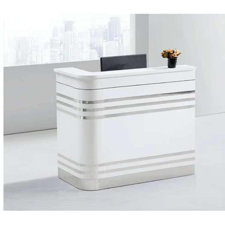 stripe-reception-office-table-1-6mtr | HOG-Home. Office. Garden online marketplace