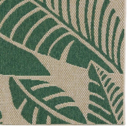 Studio By Brown Jordan, Hermosa Green Rug 5 Ft. 3 In. X 7 Ft. 5 In