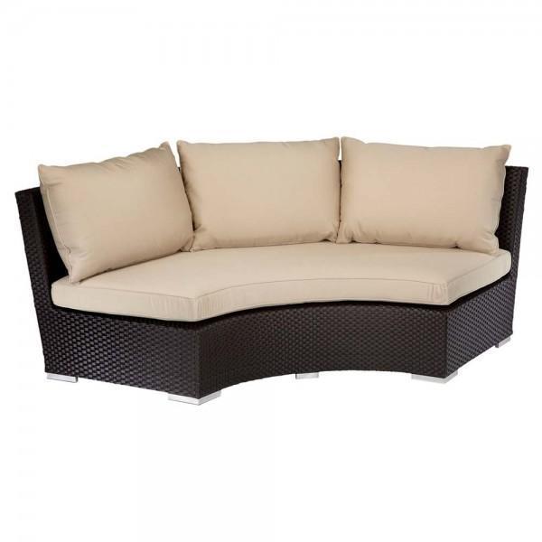 Iwọoorun Oorun Solana 3 Nkan Te Rattan Sectional Ṣeto