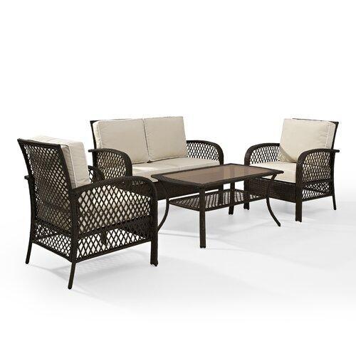 Tribeca 4 Piece Rattan with Cushion