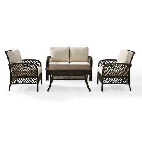 Tribeca 4 Piece Rattan with Cushion