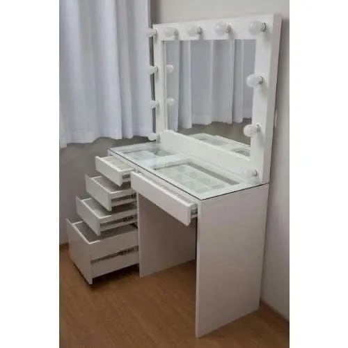 Vanity Dresser With 5 Chest Drawers Mirror Home Office Garden | HOG-HomeOfficeGarden | online marketplace