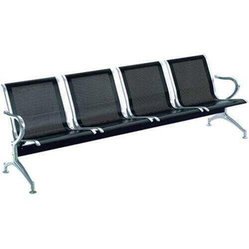 Visitor's Metal Bench - 4 Seater - Black Home Office Garden | HOG-HomeOfficeGarden | online marketplace