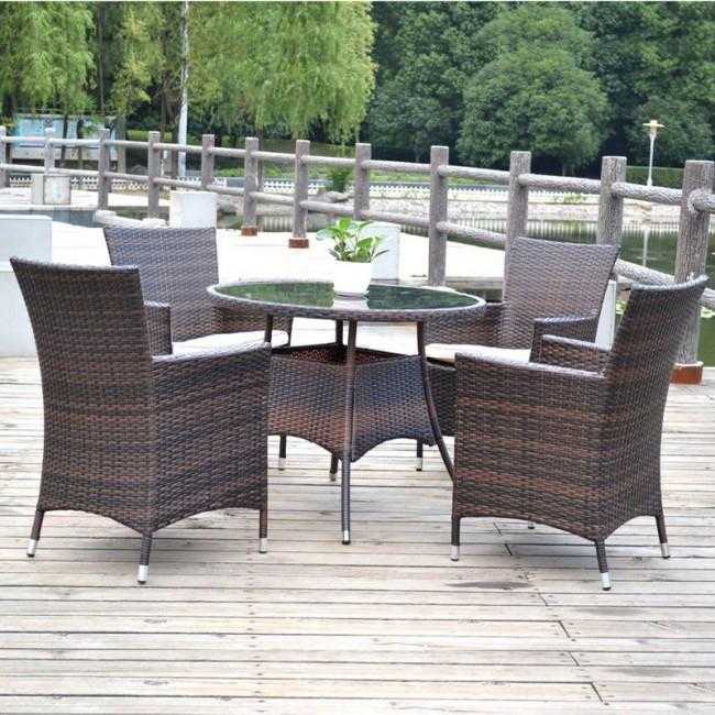 Weedoo 5 Unit Garden Rattan Furniture Set