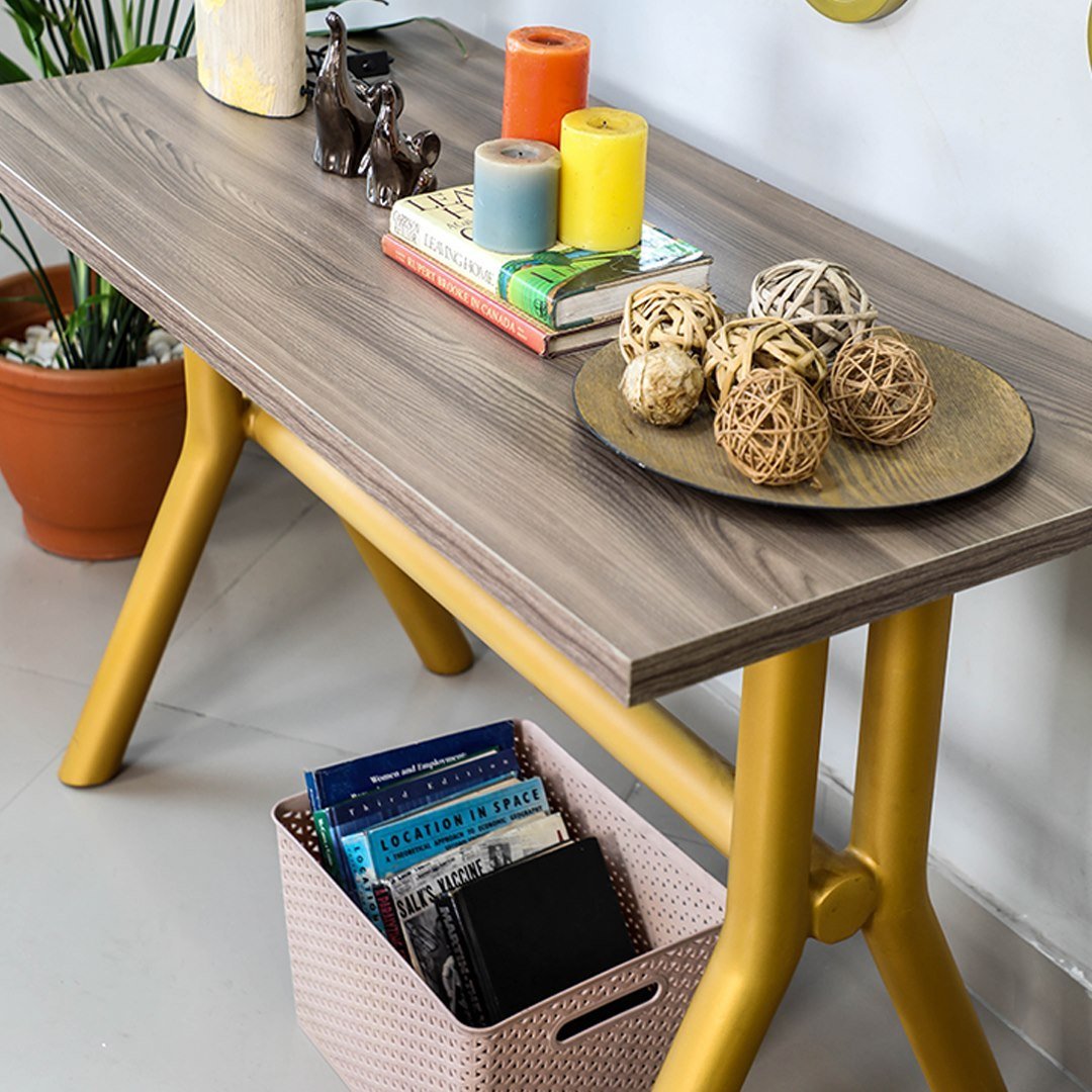 Wood & Metal Console-5ft Home Office Garden | HOG-HomeOfficeGarden | online marketplace