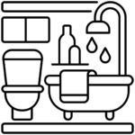 Bathroom furniture category icon
