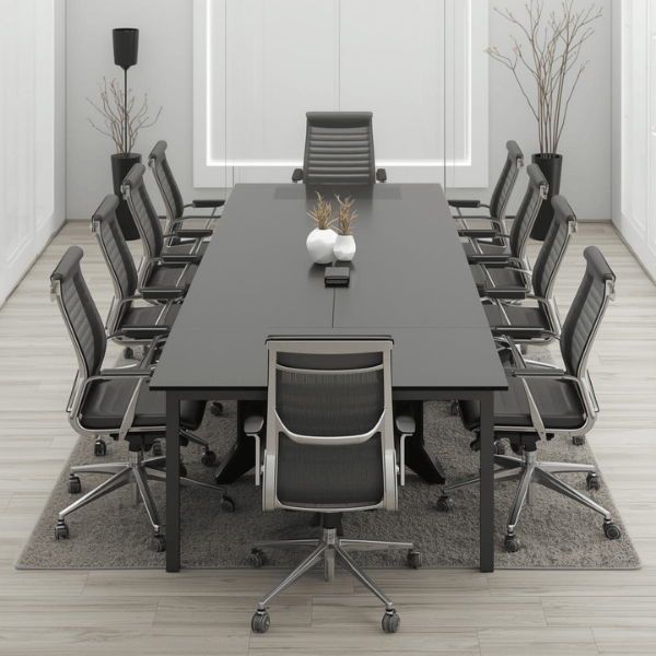 Modern conference room furniture category with table and chairs