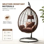 Congo Rattan Hanging Chair - 012 – product view 4