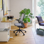 modern home office setting with stylish furniture setup for workspace inspiration