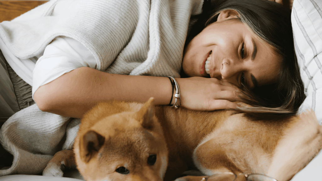 “Clean and organized home interior showing pet grooming and cleaning tools used to remove pet hair and maintain a tidy, hair-free living space”