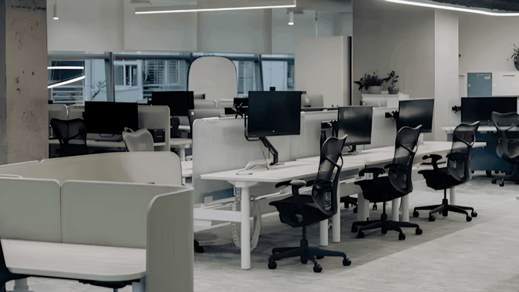 Guide to furnishing a new office from planning the layout to creating a fully functional and productive workspace setup.