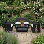 Outdoor Patio Rattan Chair 4 Pieces – product view 4