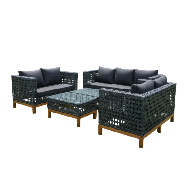 Modern Rattan Garden Set – main product view