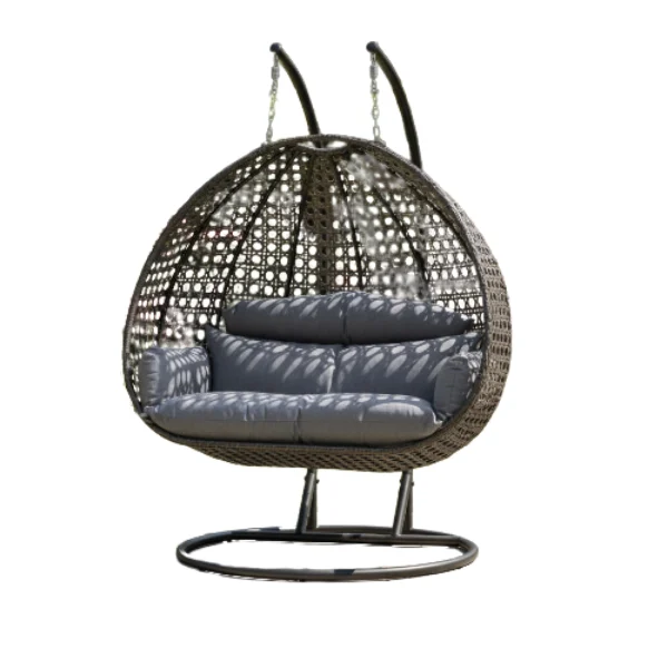 Congo Twin Rattan Hanging Chair – main product view