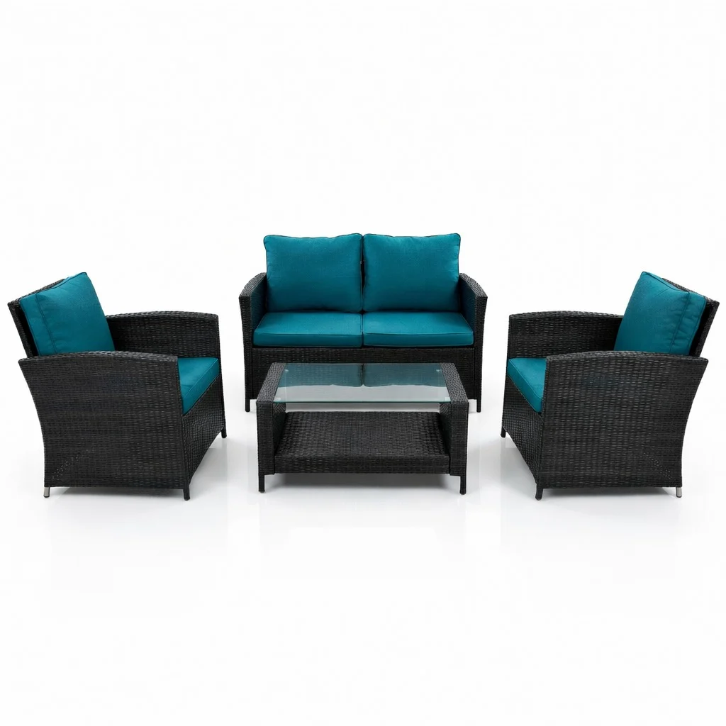 Outdoor Patio Rattan Chair 4 Pieces – main product view