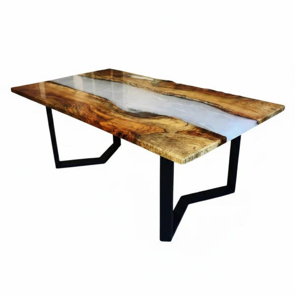 Epoxy Resin Dining Table (River Table) – main product view