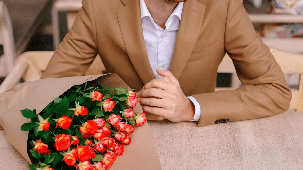 Elegant corporate flower gift arrangement presented as a thoughtful business gift for clients, employees, or corporate partners.