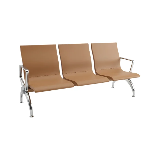 Premium 3-Seater Metal Waiting Chair – main product view