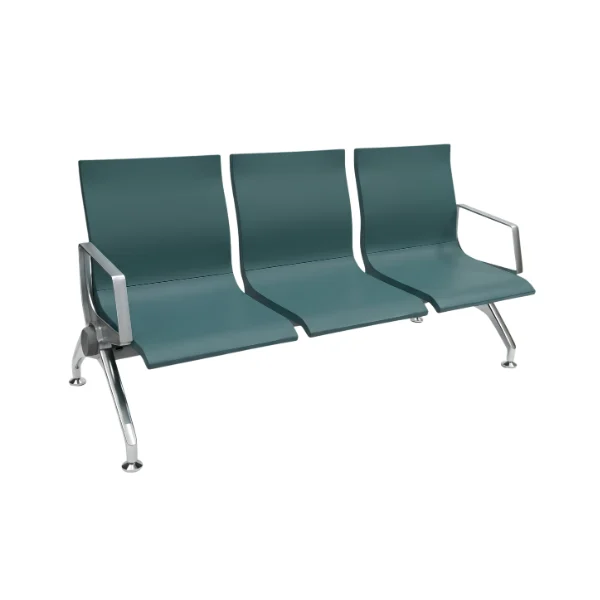Premium 3-Seater Metal Waiting Chair – main product view