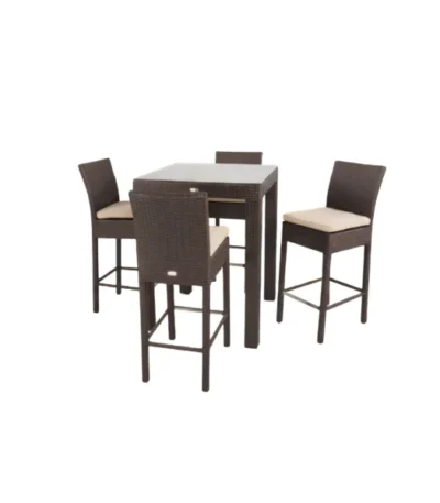 Aiko Outdoor Rattan Bar Table and Chair Set – main product view