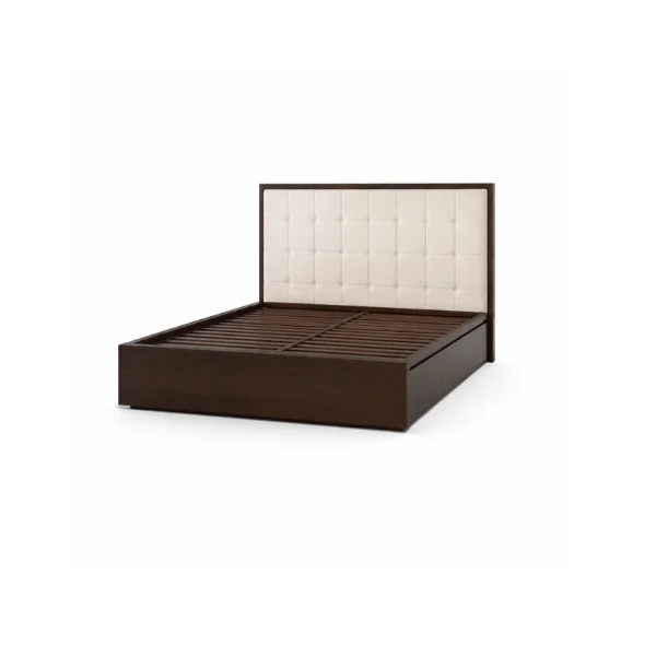 Afydecor Bed with Tufted Headboard 6 × 4ft + 1 Night Stand – main product view