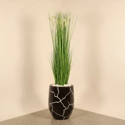 120cm Reed Potted Plant Plus Fiberglass Pot – main product view