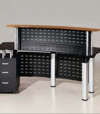 HOG Glass Reception Desk - 2 Meter - main product view