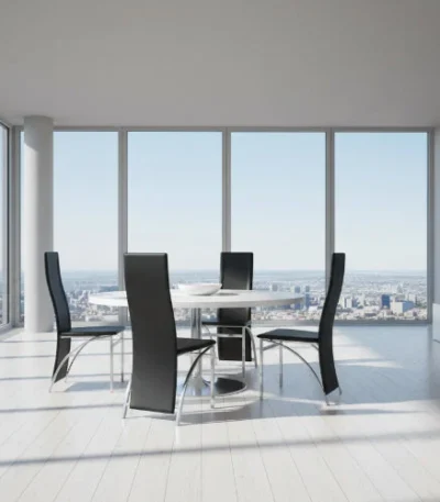 Vida - 4 Dining Chairs Steel - Black - main product view