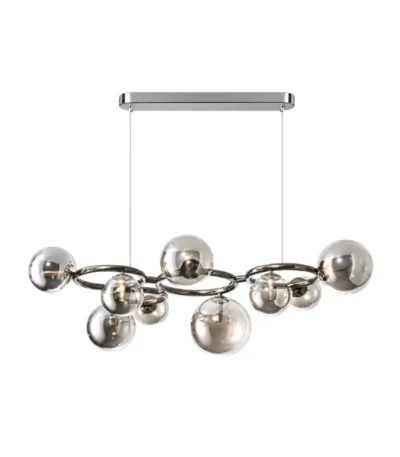 Modern Led Glass Globe Chandelier