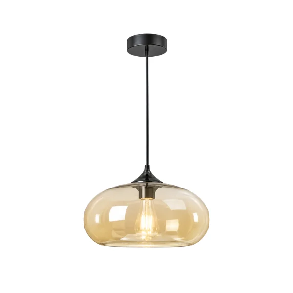 Amber Glass Pendant Light