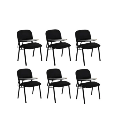 Office Training Chairs with Writing Pads - Set of 6 – main product view