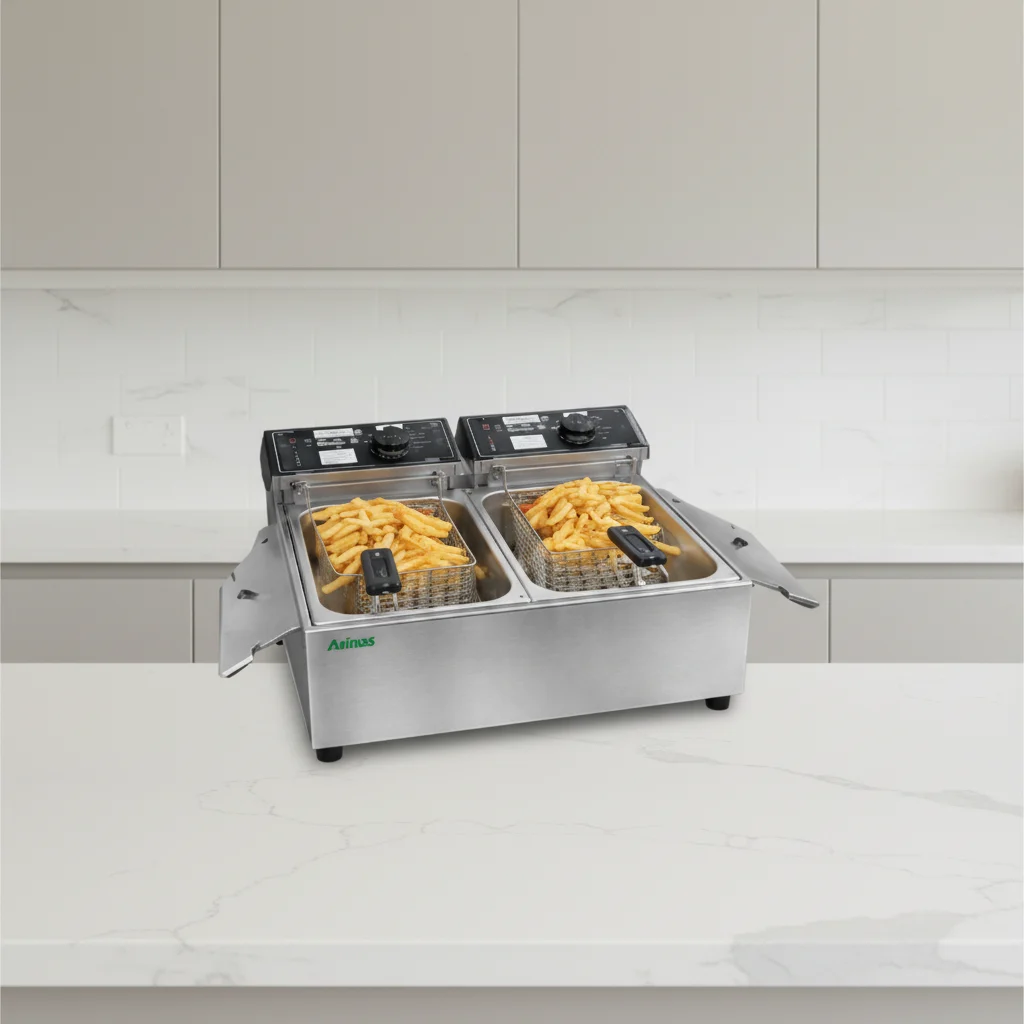 Avinas Dual Electric Deep Fryer – main product view