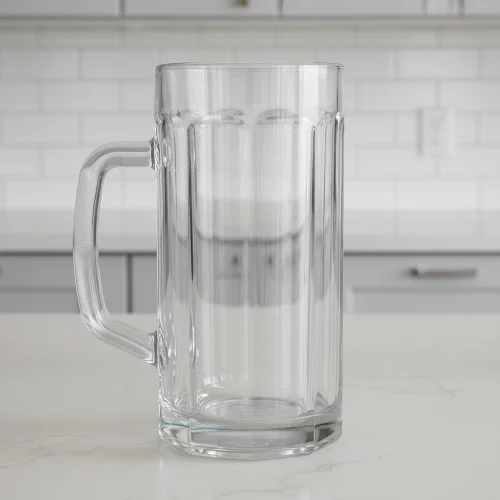 Beer Glass Cups with Handle – 6pcs Set – main product view