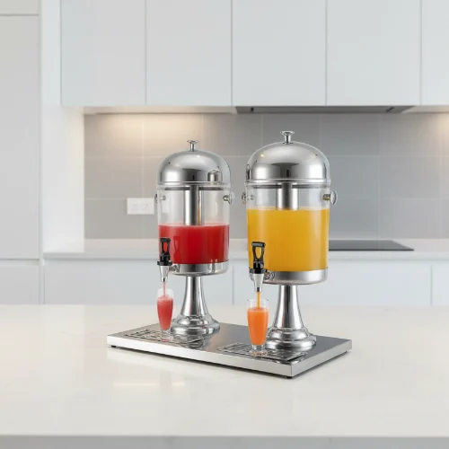 Double Stainless Steel Juice Dispenser Set – main product view