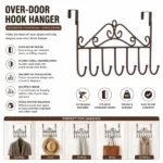 Door Hooks Hanger Wall Organizer Home Accessories – product view 4