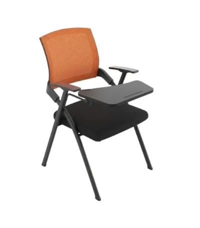 Brown Mesh Training Chair with Writing Tablet - main product view