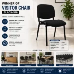 Winner GF Visitor Chair - Black-S16 – product view 4