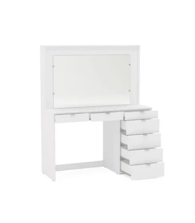 Birlea - Chloe 7 Drawer Dressing Table And Mirror - White – main product view
