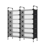 Double-Layer 7-Tier Multifunctional Shoe Rack with Cover – main product view