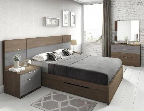 Bed Frame with Dresser 6ft X 6ft - front product view