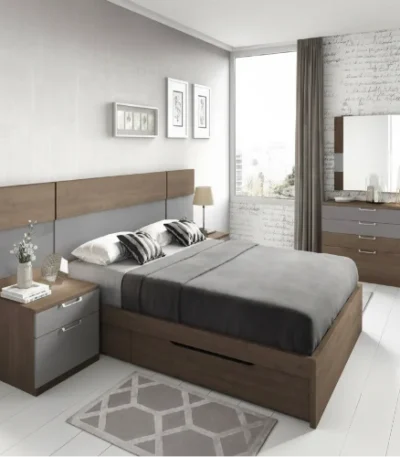 Bed Frame with Dresser 6ft x 3.5ft - front product view