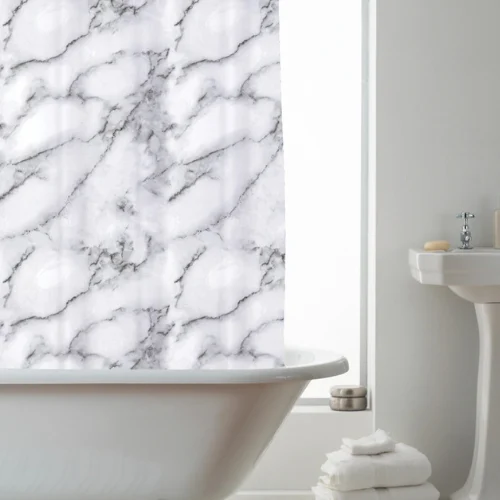 Country Club Shower Curtain – Marble - main product view