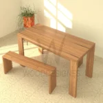 Joe Dining Set (Light-Walnut) - main product view