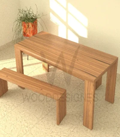 Joe Dining Set (Light-Walnut) - main product view