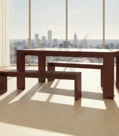 Joe Dining Set (Red-Brown) - main product view
